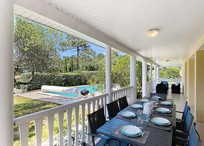 Villa Eden Parc - Superbe Avec Piscine Chauffee Pour 8 Personnes Ocean Mae-0631 *